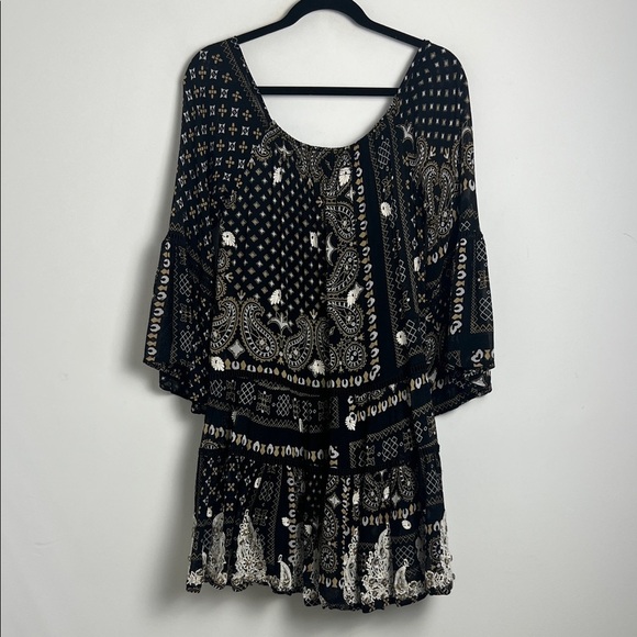 Muche Et Muchette Dresses & Skirts - Anthropologie Muche Et Muchette Bohemian Beaded Embroidered Ruffle Gypsy Dress S